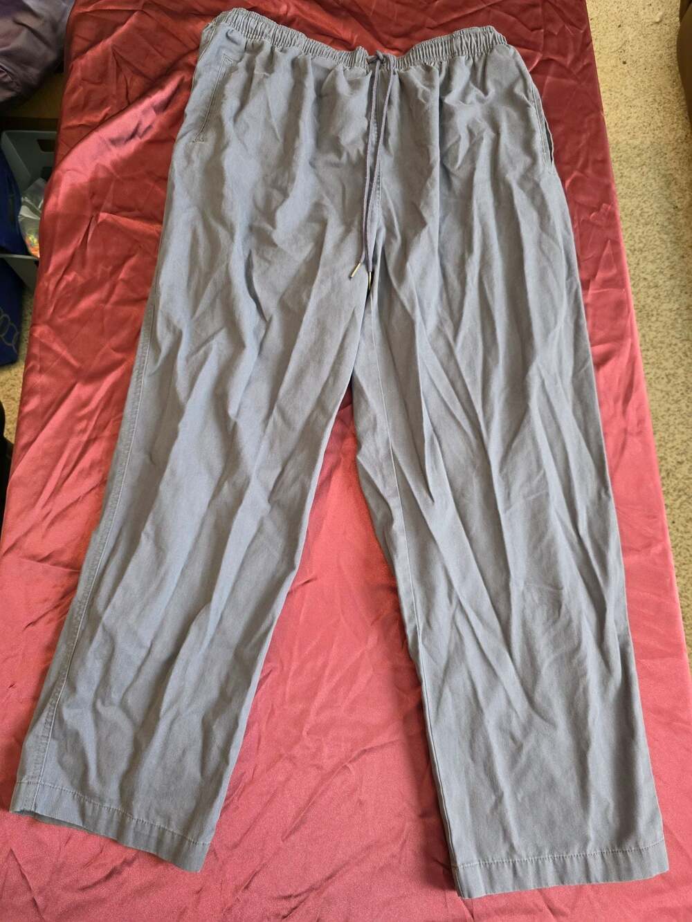 Hasting & Smith Women Gray Casual Elastic Waist Drawstring Pants Size 2X